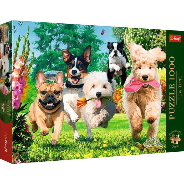 Puzzles 1000pcs Premium Plus Tea Time Here Comes Trouble! Trefl 10800