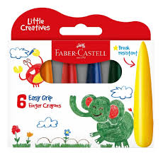 FIRST GRAB CRAYONS FABER CASTEL SETS OF 6  FC122606