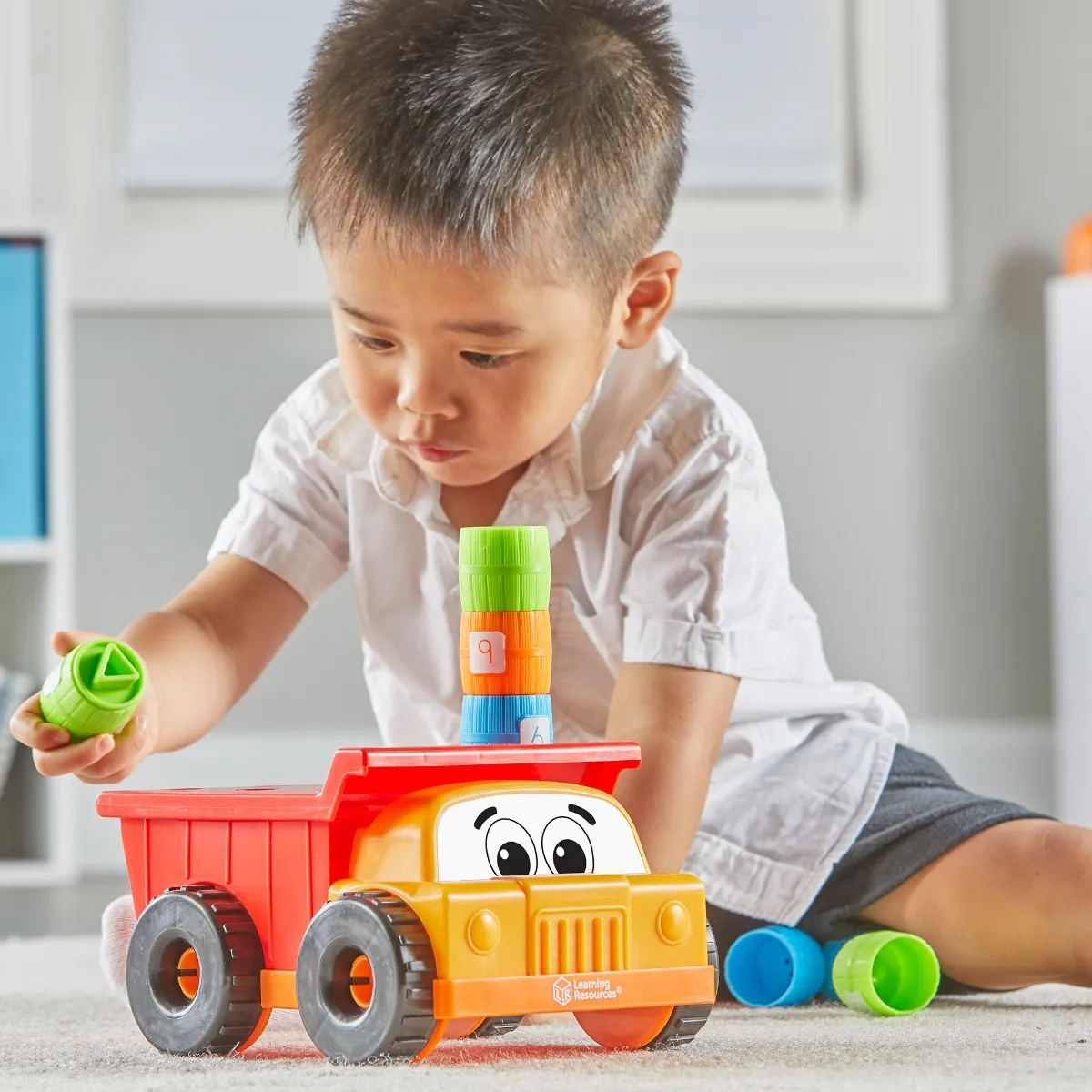 Tony The Peg Stacker Dump Truck LEARNING RESOURCES LER9133