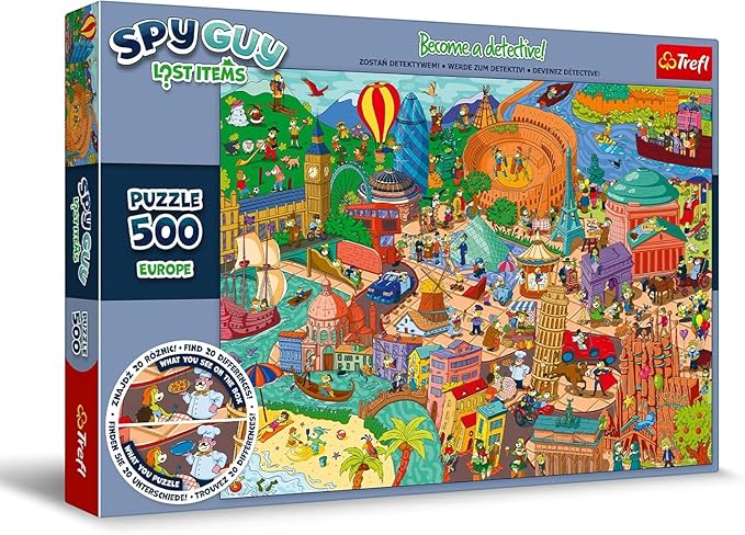 Puzzles 500pcs Spy Guy Lost Items : Europe / KAZSTUDIO Trefl 37481