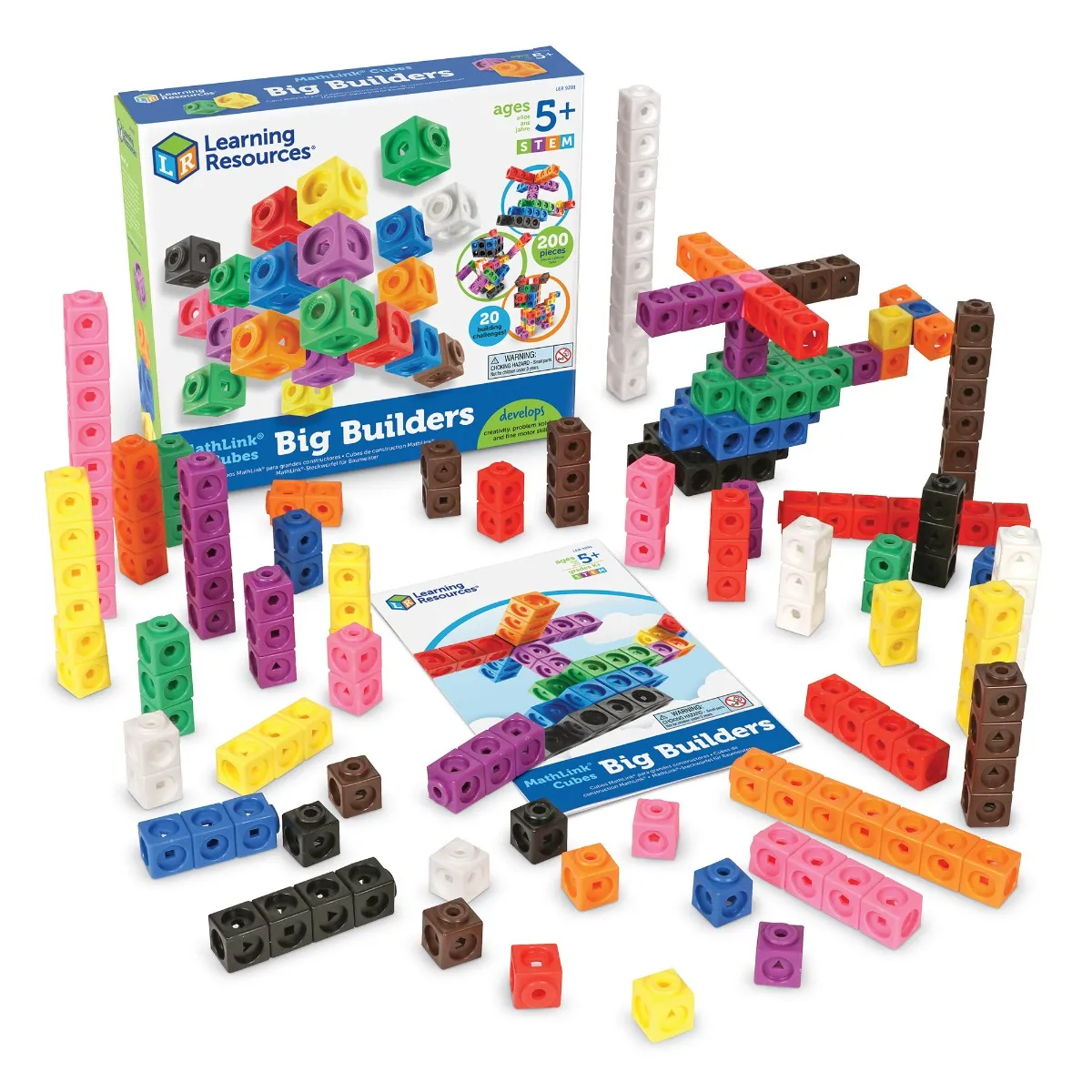 Mathlink Cubes Big Builders LEARNING RESOURCES LER9291