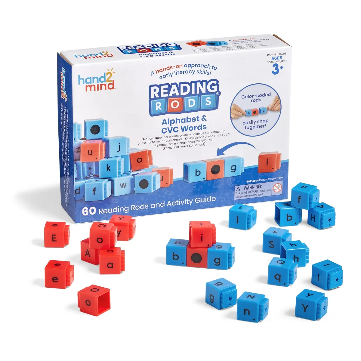Reading Rods Alphabet & CVC Words LEARNING RESOURCES 95393
