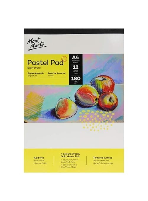 Pastel Pad A4 180g Acid Free 4 colours Mont Marte
