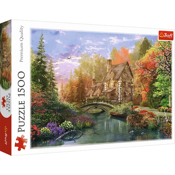 Puzzles -  1500  - Cottage by the lake   MGL