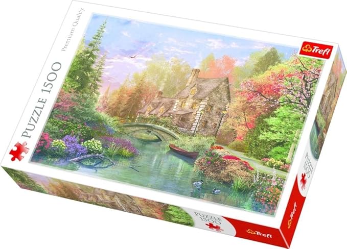 Puzzles -  1500  - Cottage by the lake   MGL