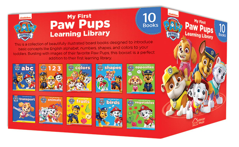 My First Paw Pups Learning Library Boxset of 10 Books