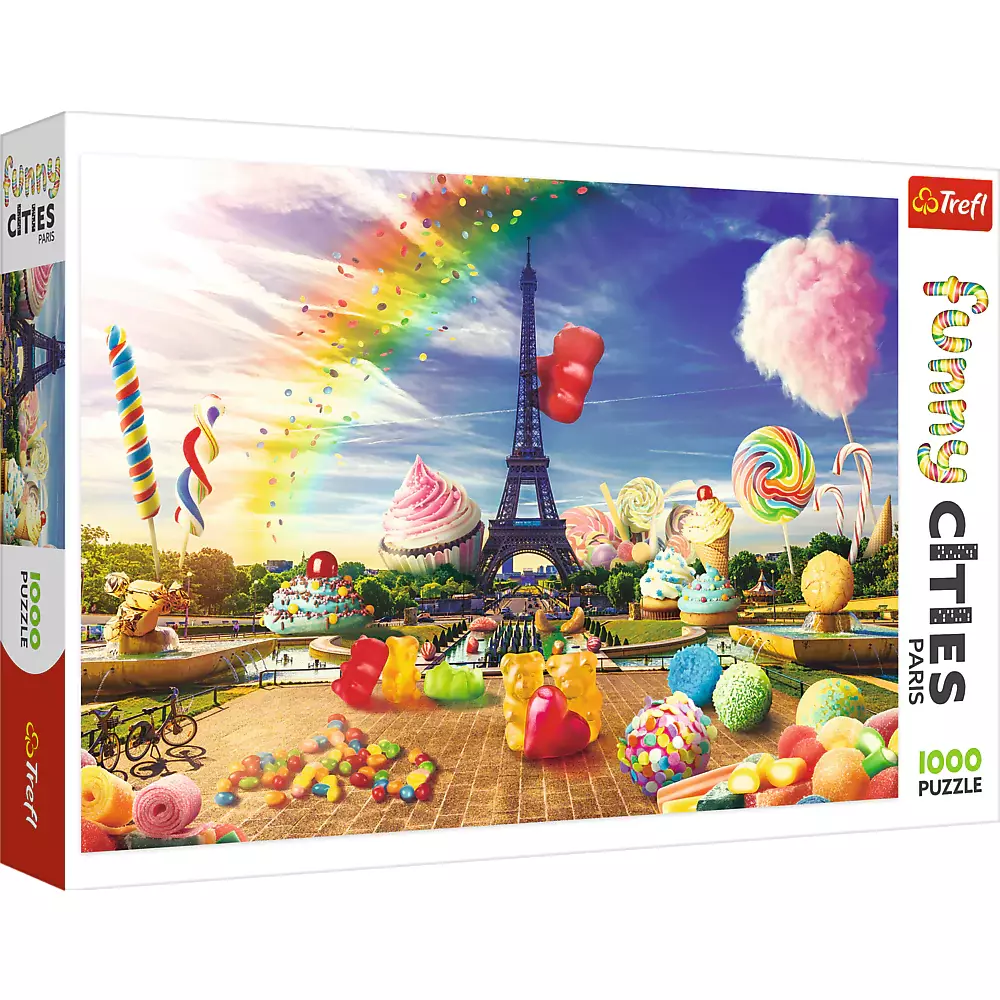 Puzzles -  1000 Funny Cities  Sweet Paris