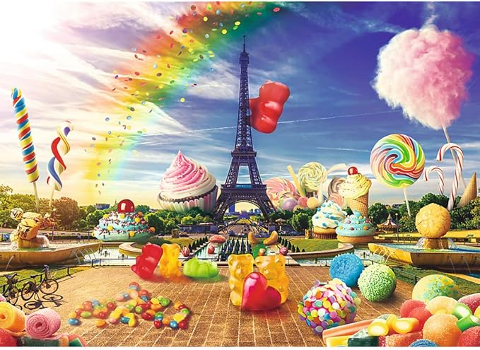 Puzzles -  1000 Funny Cities  Sweet Paris