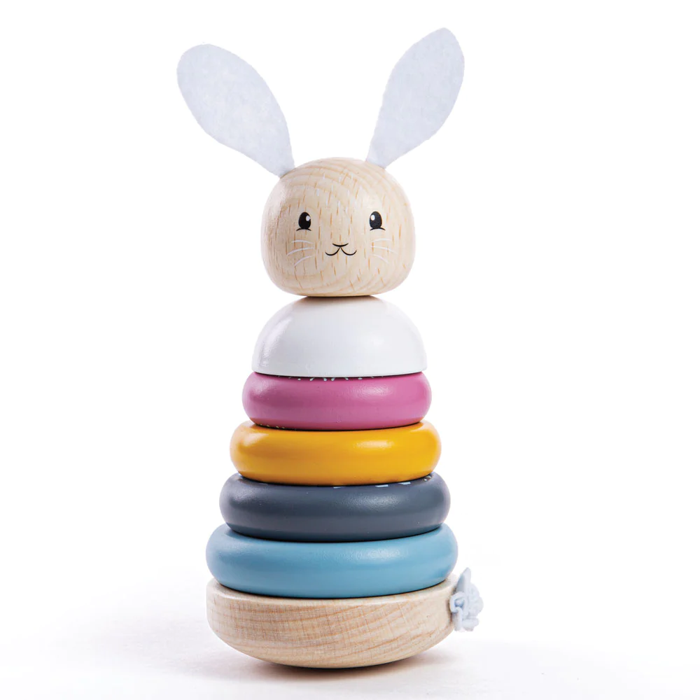 Rabbit Stacking Rings FSC 100% BIGJIGS 32001