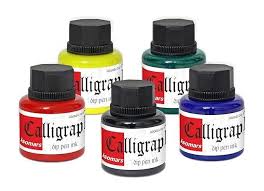 Calligraphy Ink Set of 5 Colors 35ML ISOMARS CG05
