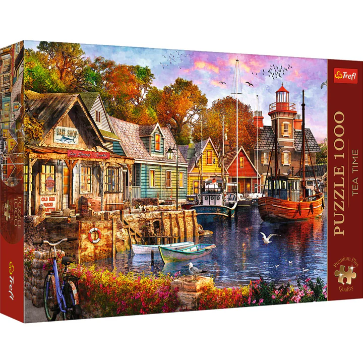 Puzzles 1000pcs Premium Plus Tea Time Seaside Harbour Trefl 10796