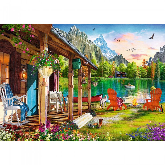 Puzzles  500  Cabin in the Mountains 37408