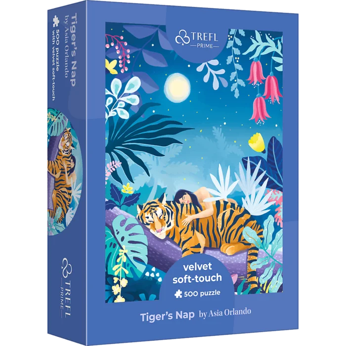 Puzzles 500pcs UFT Velvet Tiger's Nap Trefl 37424