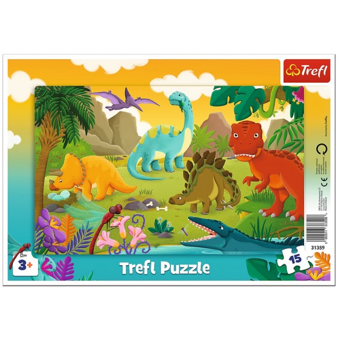 Puzzles  15 Frame  Dinosaurs 31359