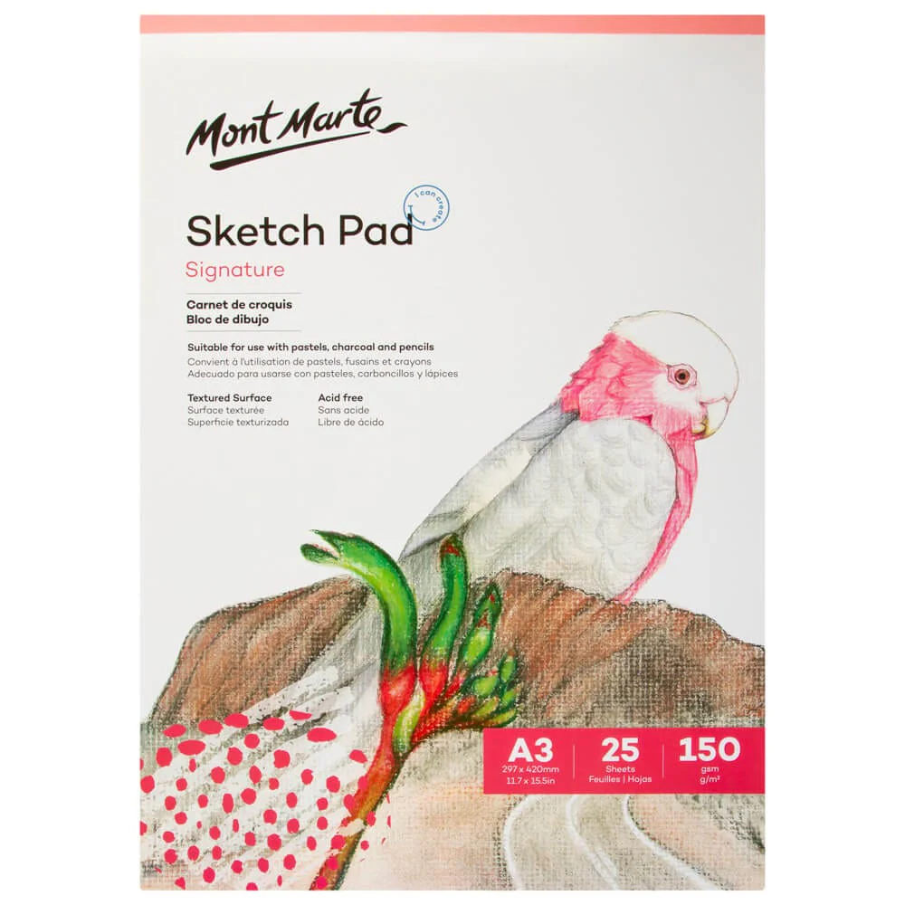 Sketch Pad A3 150g 25 Sheet Mont Marte