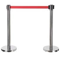 Retractable Q-Up Stand Belt Red 900mm TPE 1023