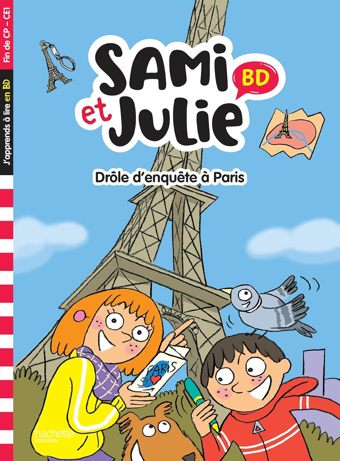 Sami et Julie BD Fin de CP-CE1 - Drôle d'enquête à Paris