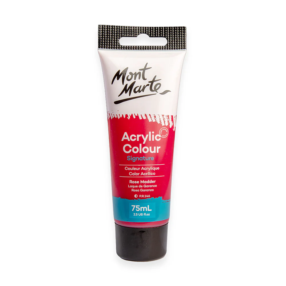 Acrylic Paint 75ml Colour Rose Madder Mont Marte