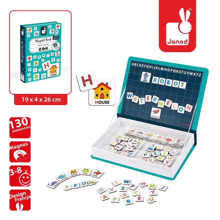English Alphabet Magneti'book JURATOYS 02712