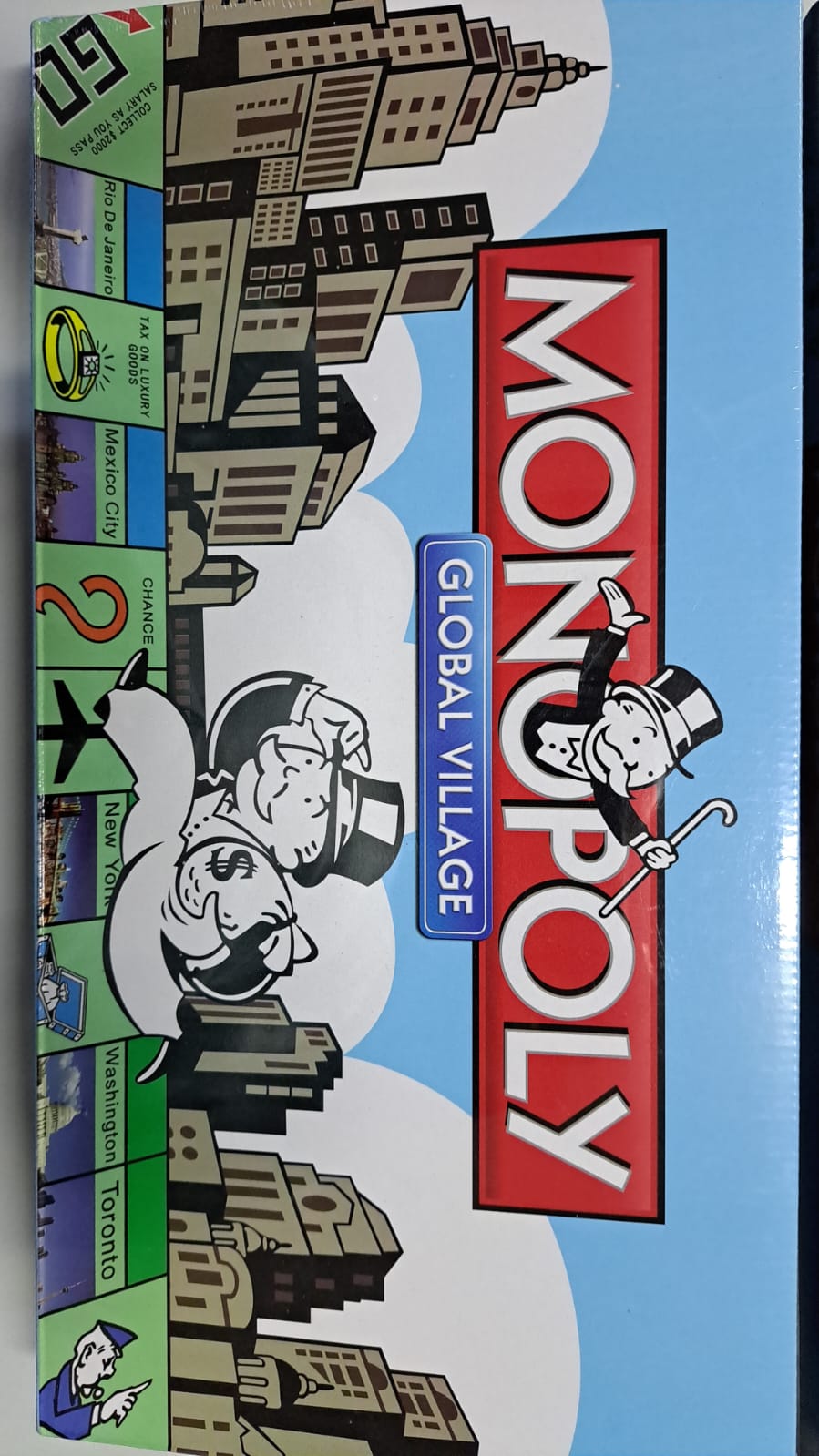 Monopoly Global Village Blue n Red Box