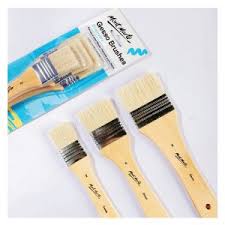 Gesso Brushes Set Of 3pcs 2/4/6 Mont Marte