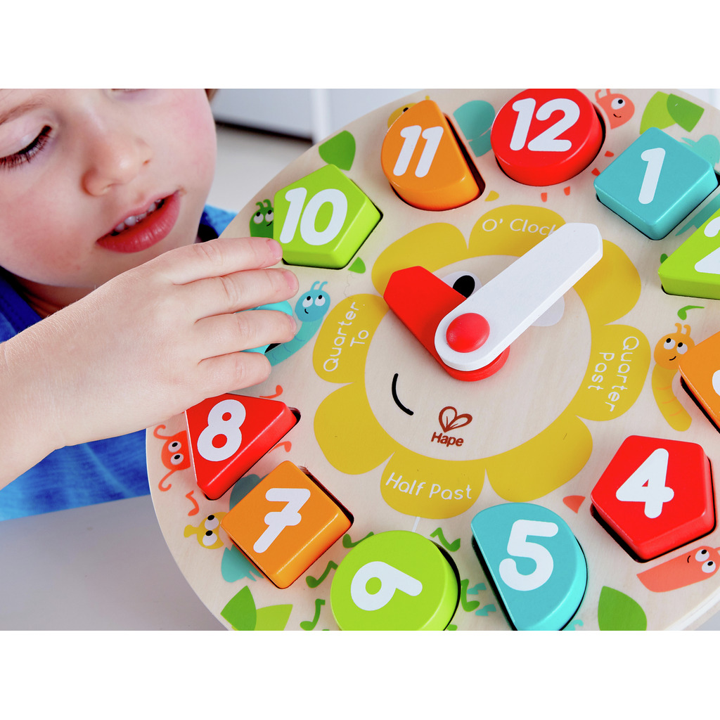 Chunky Clock Puzzle HAPE 1622