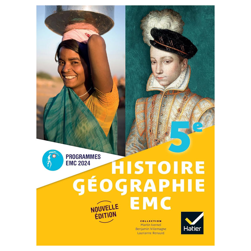 Histoire-Géographie-EMC 5e - Ed. 2024 - Livre élève