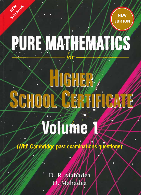 PURE MATHEMATICS HSC 2018 MAHADEA - VOL 1