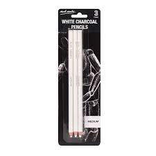 Charcoal White Pencils Set Of 3 Mont Marte