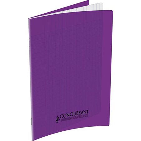 Cahier Seyes 24X32 96P 90G Violet Polypro Conquerant 5481