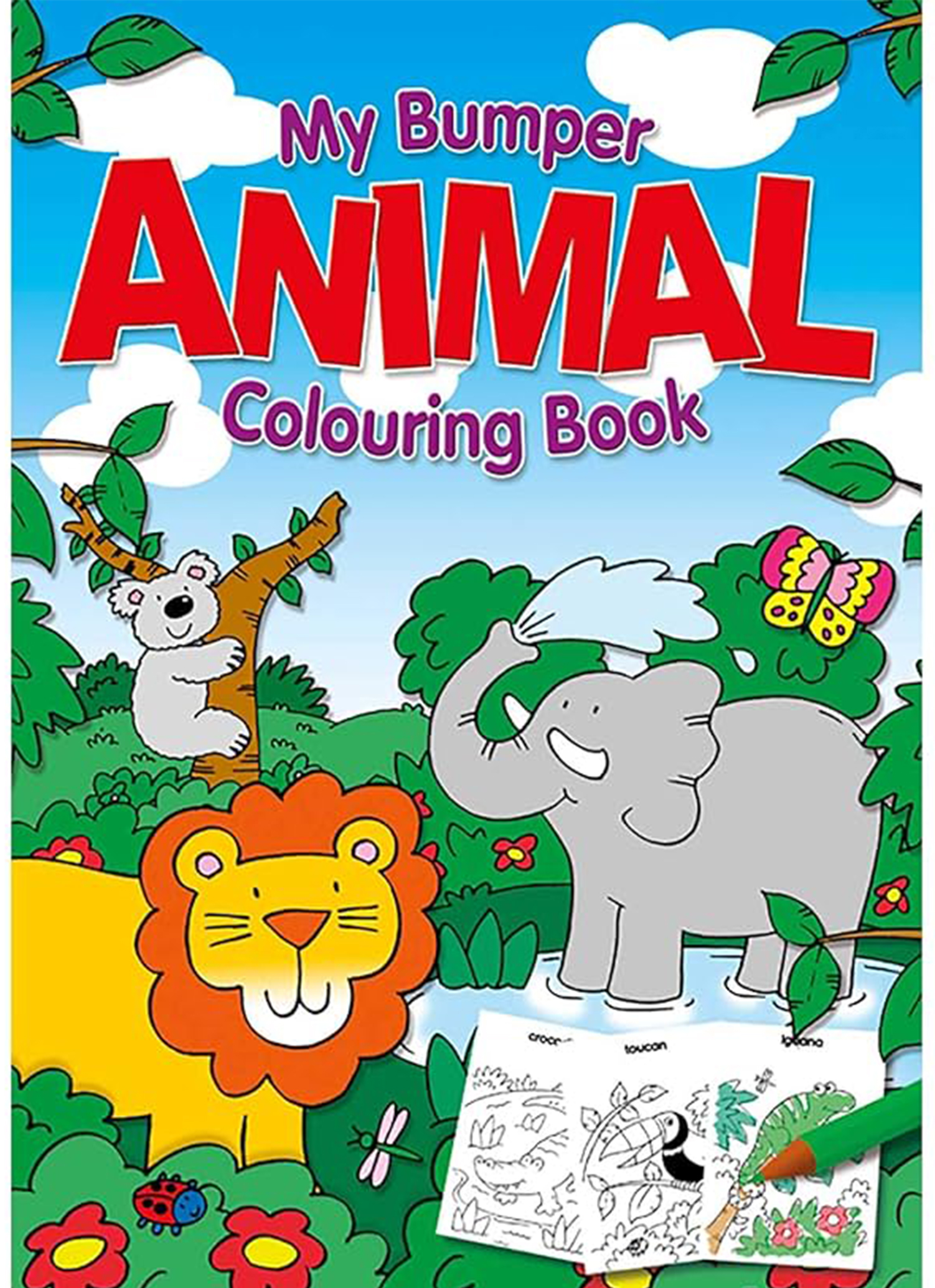 Animal Jumbo Colouring Book