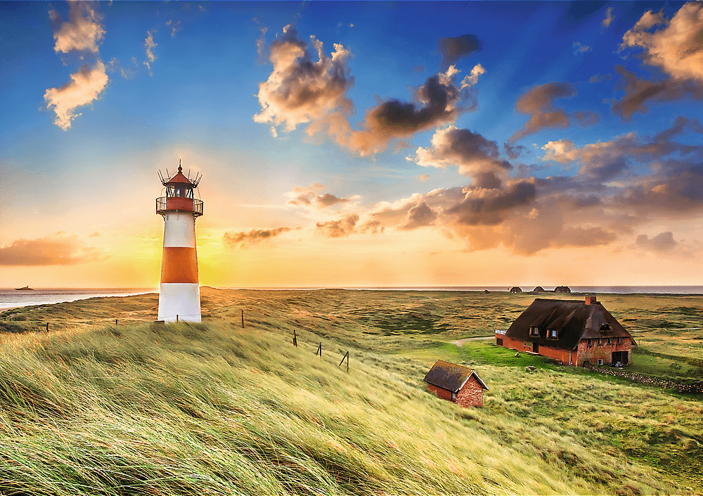 Puzzles 1000pcs Premium Plus Photo Odyssey: List-Ost Lighthouse Germany Trefl 10823