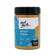 Acrylic Colour Paint 300ml Gold Mont Marte
