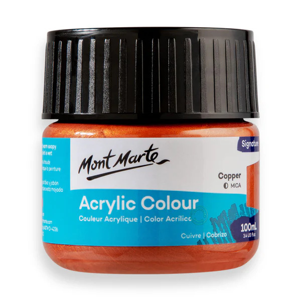 Acrylic Paint 100ml Colour Copper Mont Marte