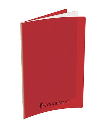 CAHIER POLYPRO 24X32 SEYES 192 PAGES ROUGE 70G