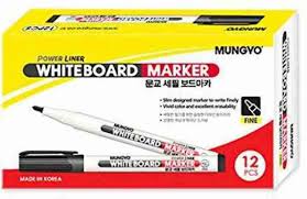 Whiteboard Marker Fine Black  Mungyo