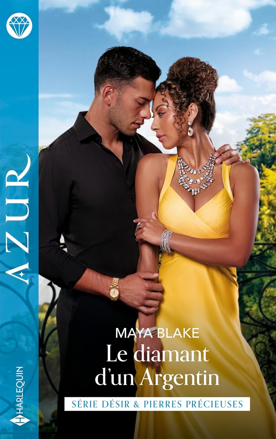 Le diamant D'un Argentin Harlequin Azur