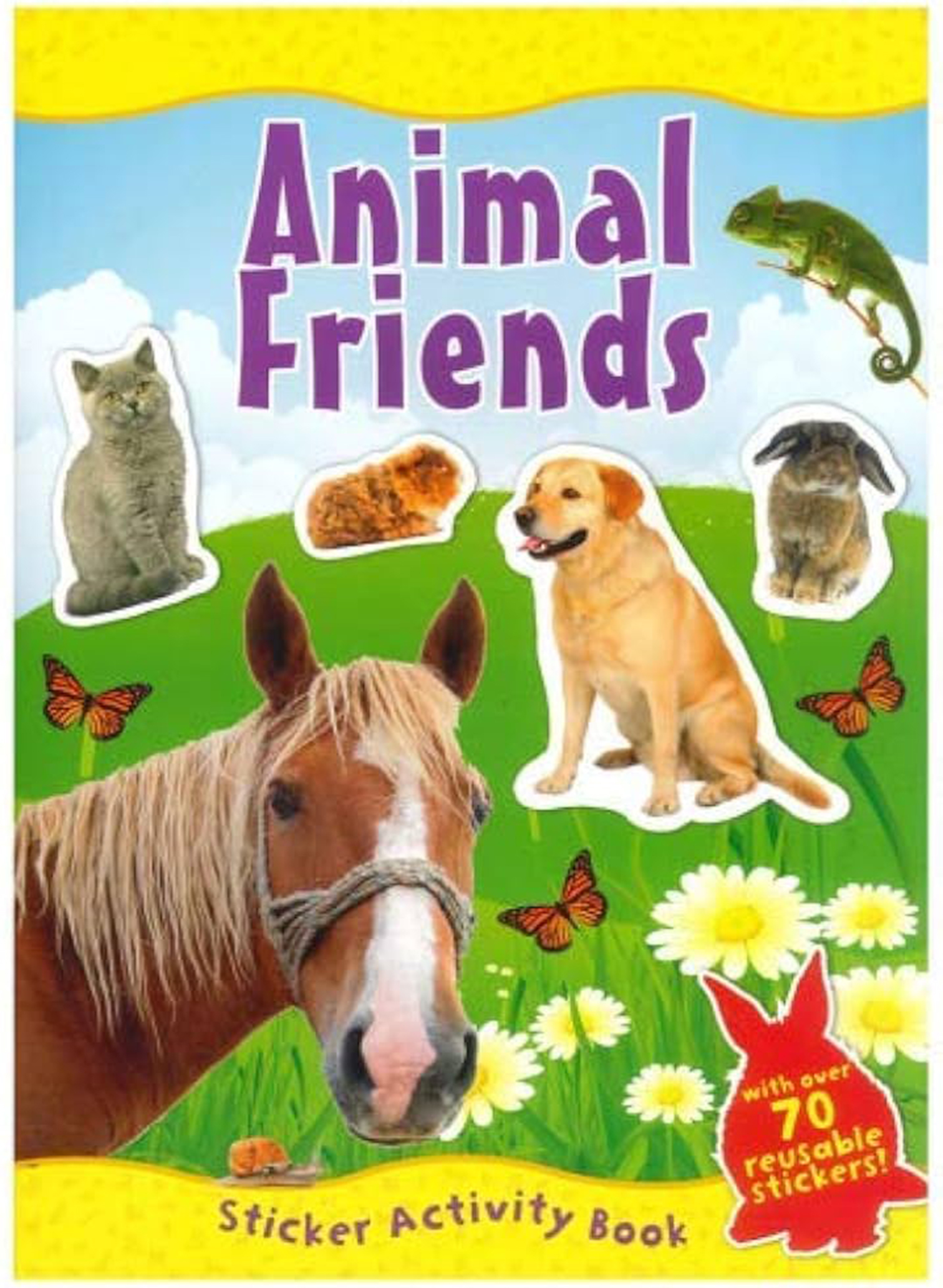 Amazing World Animals Friends Sticker Book
