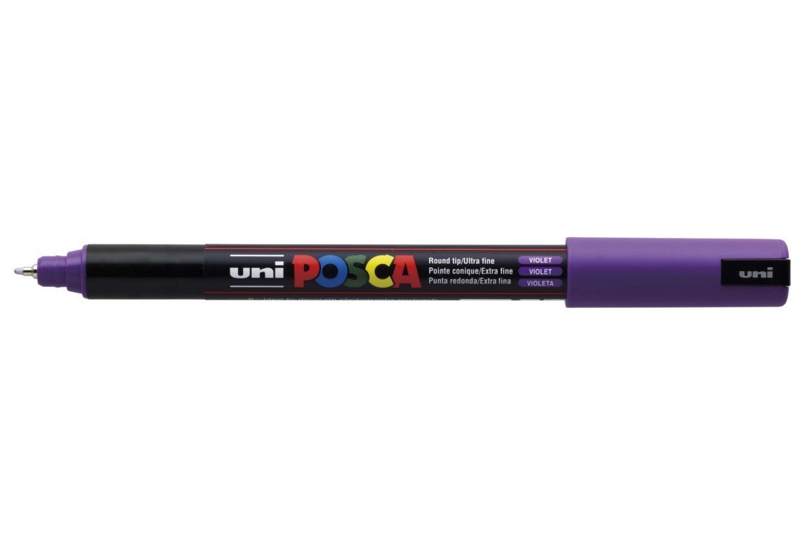 Marker Extra Fine Tip 0.7mm Purple POSCA Uni