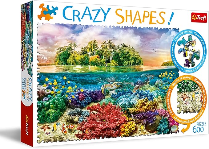 Puzzles -  600 Crazy Shapes  - Tropical island