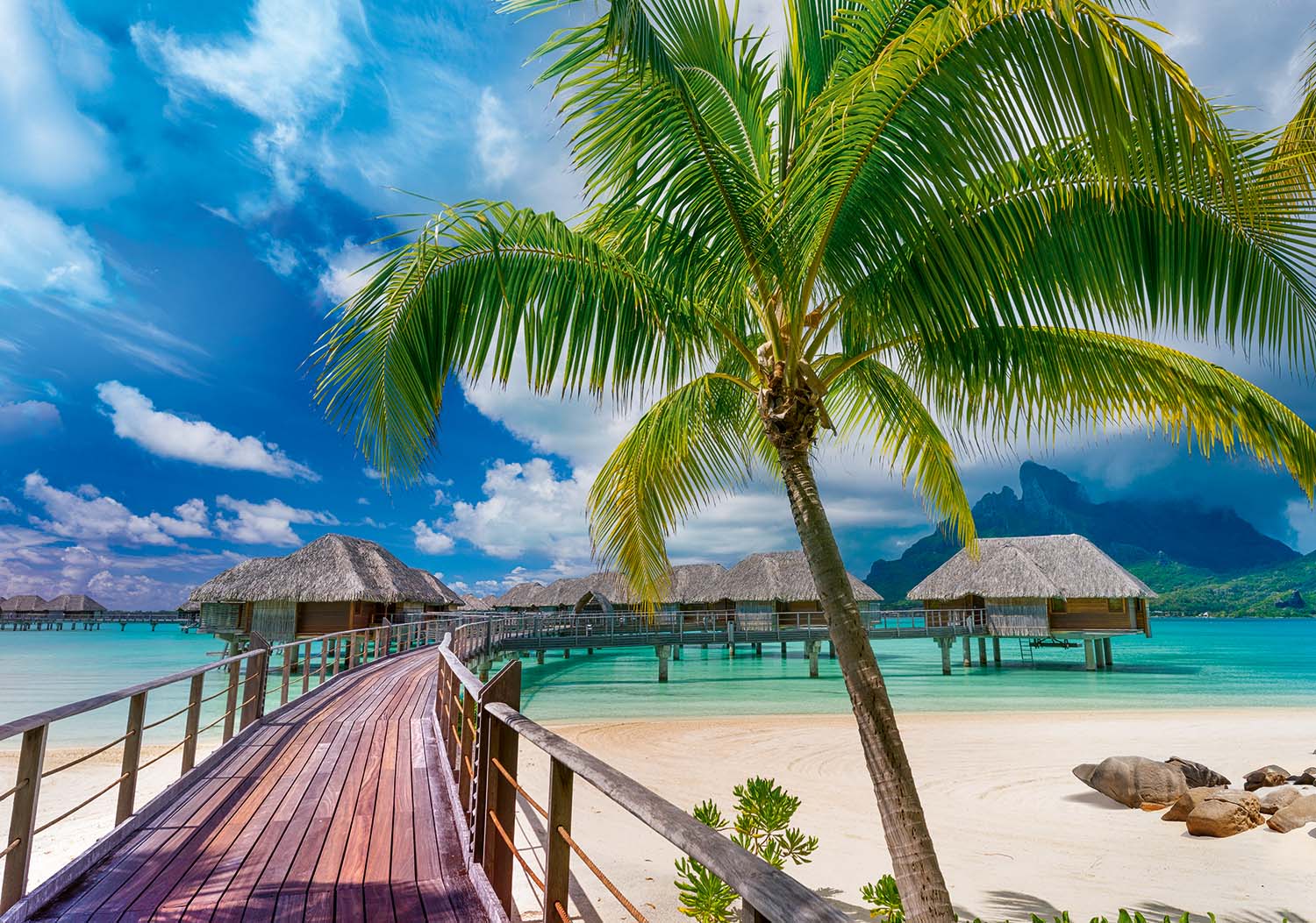 Puzzles 1000pcs Paradise Beach Bora-Bora Trefl 10704