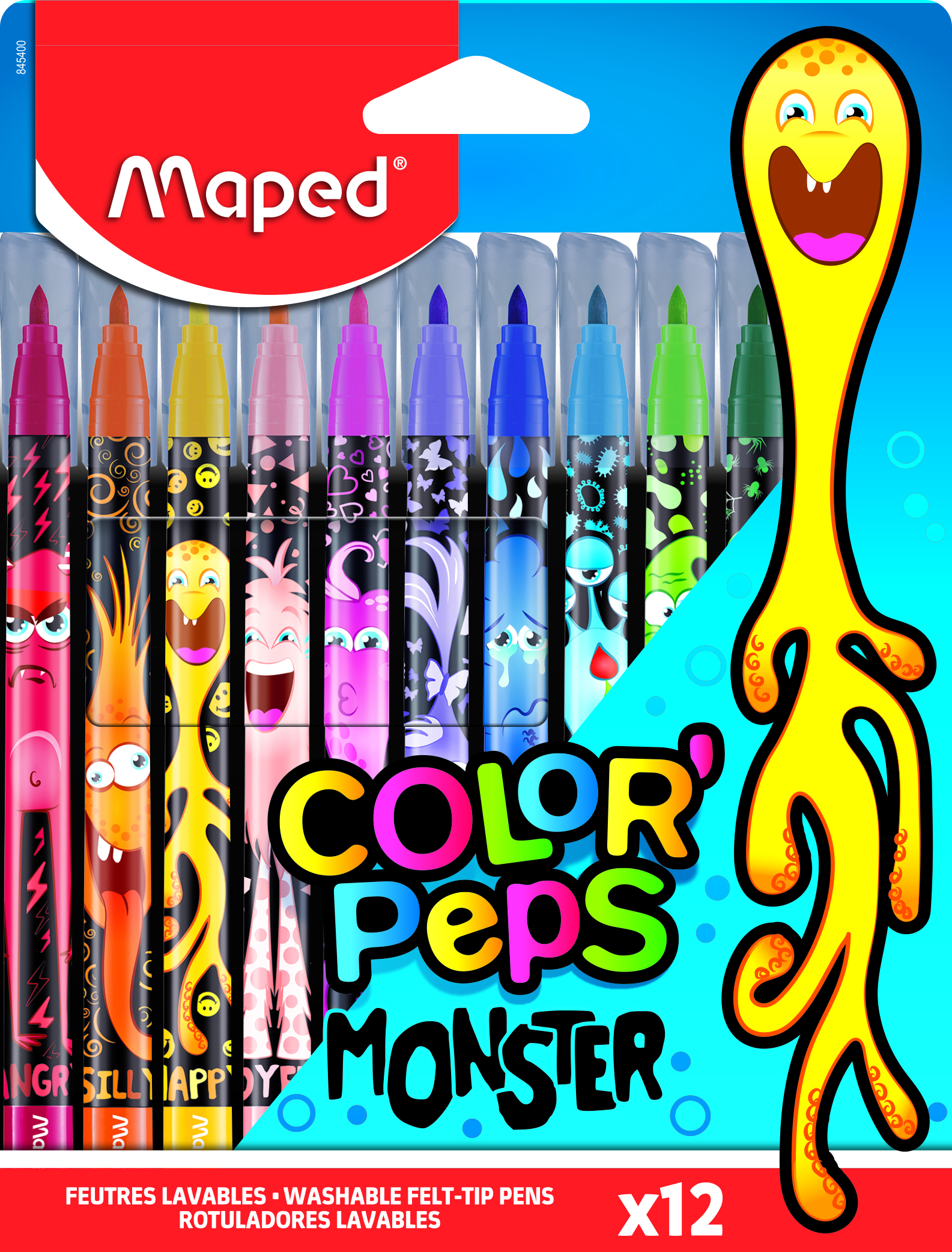 Feutres COLORPEPS Monster Boite De 12pcs Maped 845400