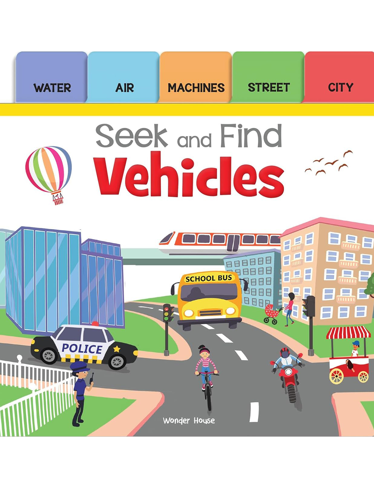 Seek And Find - Vehicles : Early Learning Board Books With Tabs