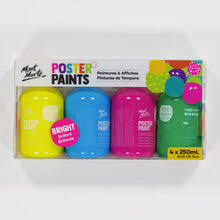 Poster Paint 250ml Set Of 4pcs - Bright Colors Mont Marte
