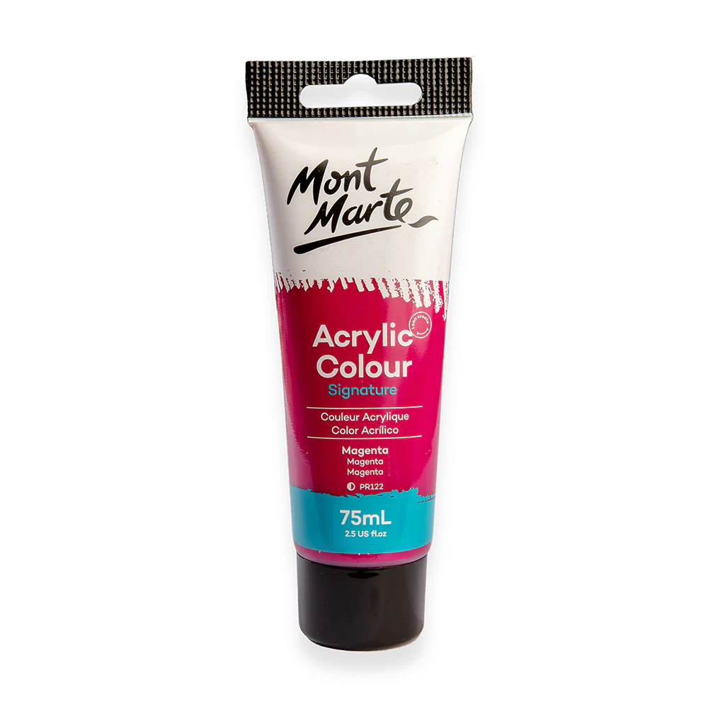 Acrylic Paint 75ml Colour Magenta Mont Marte