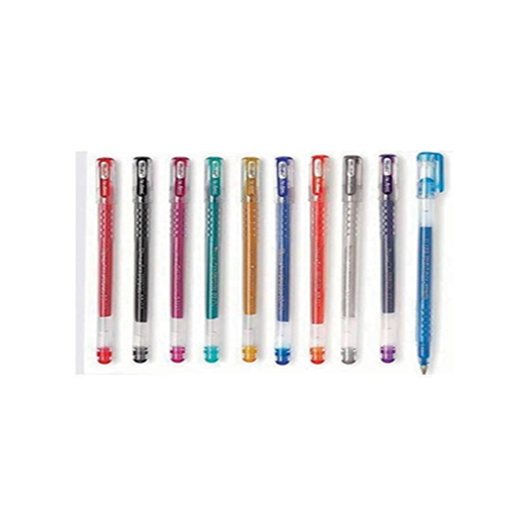 Gelpen Glitter Hyspeed Montex 12 Assorted Colors