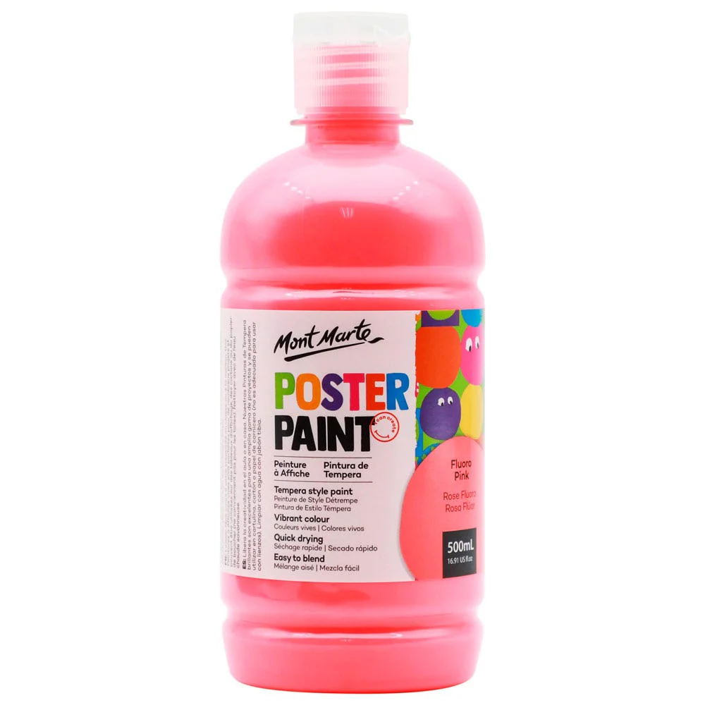 Poster Paint 500ml Pink Mont Marte