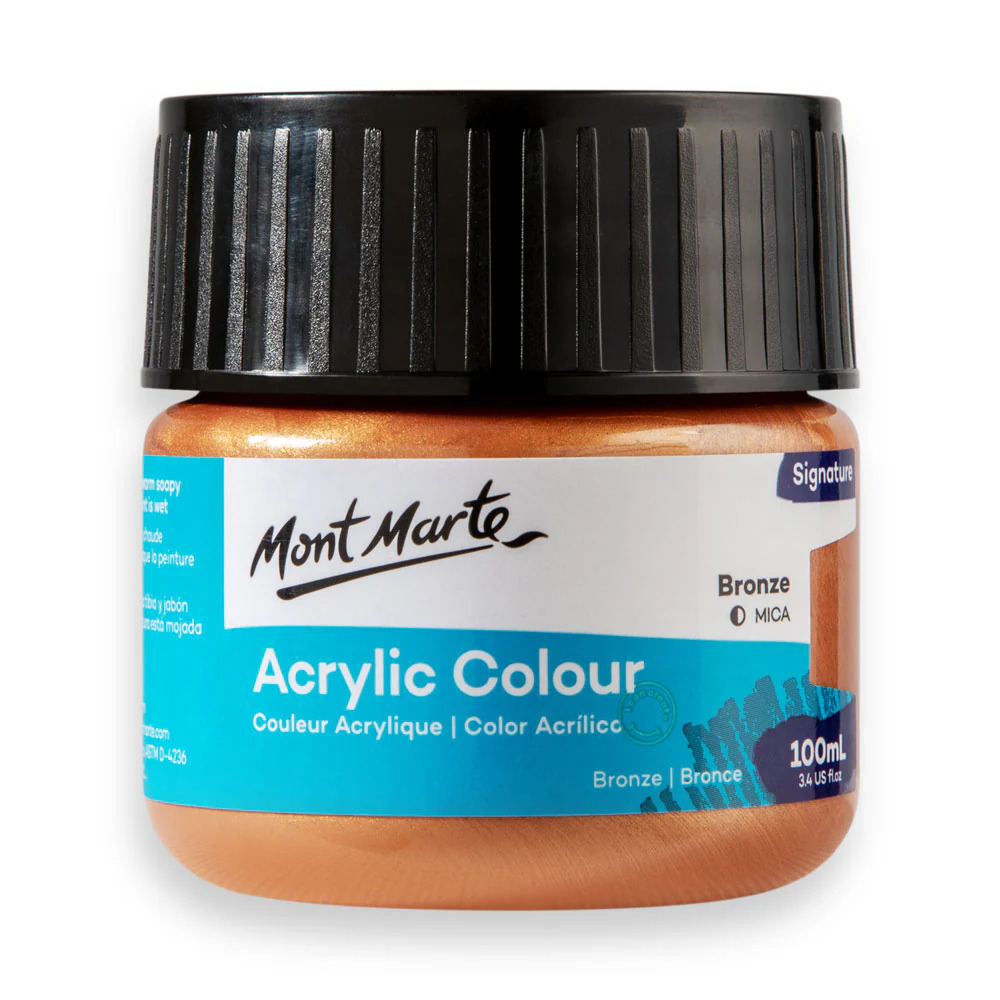 Acrylic Paint 100ml Colour Bronze Mont Marte