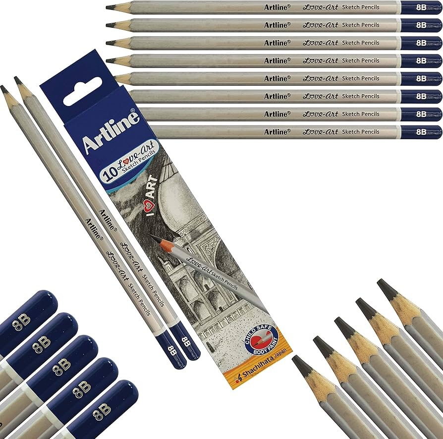 Art Sketch Pencil 8B Artline Ref 10808