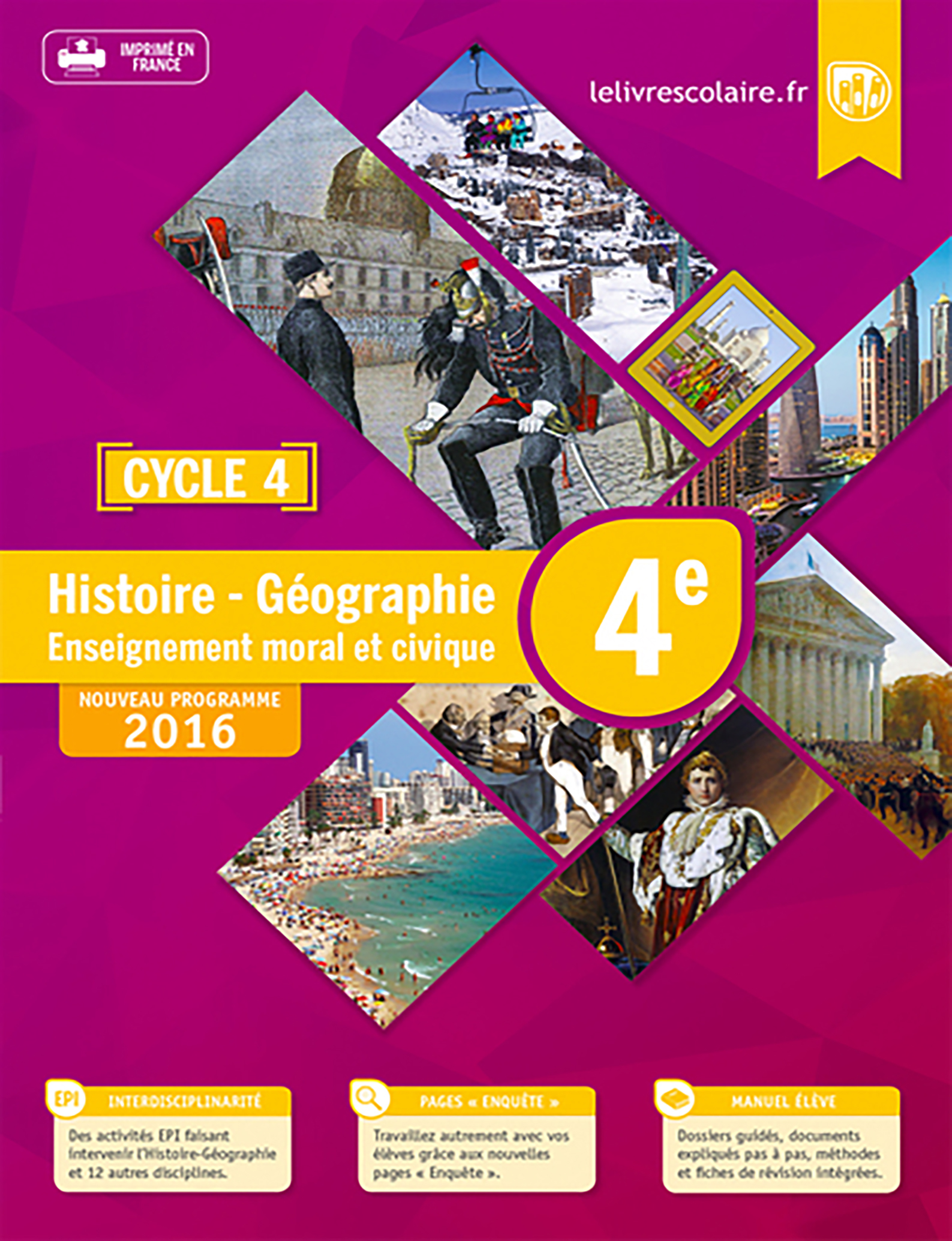 HISTOIRE GEOGRAPHIE EMC 4E-MANUEL PAPIER 2016